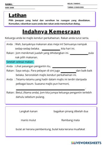 Indahnya Kemesraan