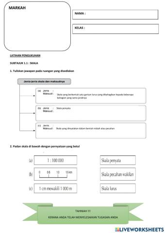 Subtajuk 1.1 : skala