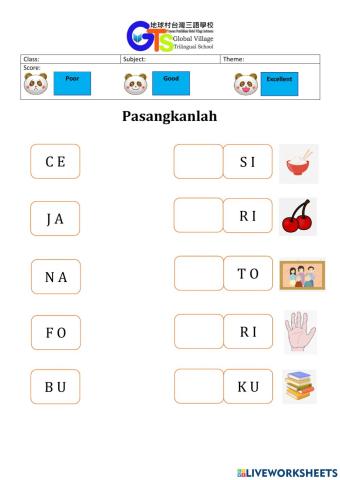 Memasangkan Suku Kata