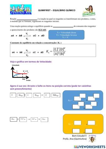 Quimifirst - Equilíbrio Químico