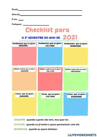 Checklist