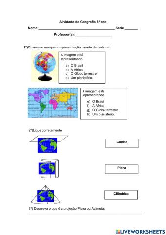 Projeção cartográficas