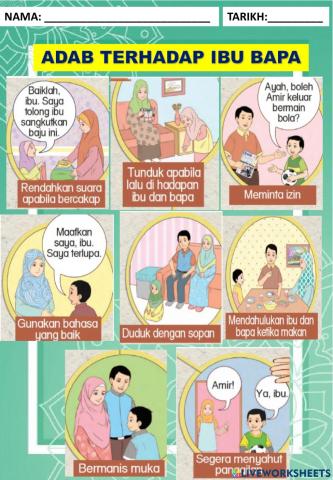 Adab dengan ibu bapa