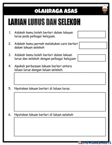 Larian lurus dan selekoh