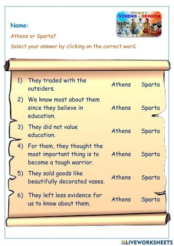 What are the similarities and differences between Athens ans Sparta