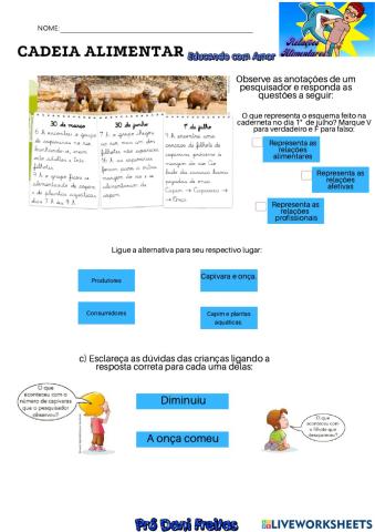 Cadeia alimentar - atividade 03