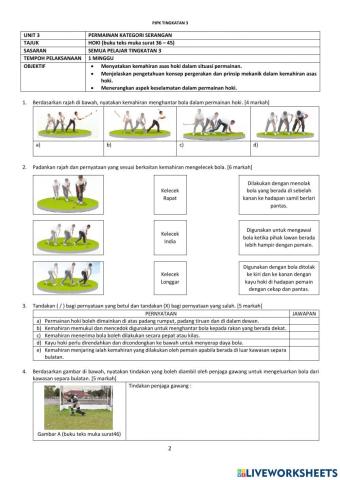 LATIHAN PJPK HOKI TINGKATAN 3