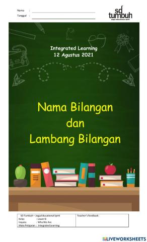 Bilangan cacah-Nama dan Lambang Bilangan-B