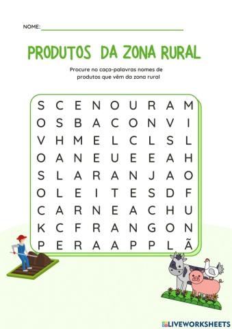 Produtos zona rural