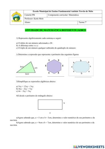 Expressões numéricas 7