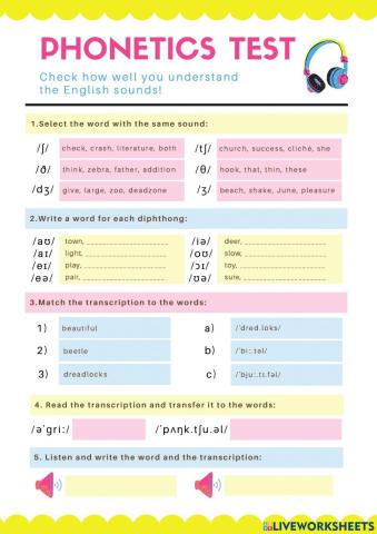 Phonetics Test