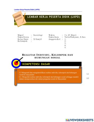 Identitas Individu dan Kelompok