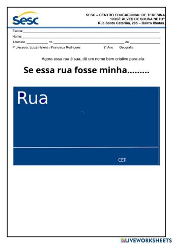 Se essa rua fosse minha...