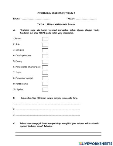 Penyalahgunaan Bahan Inhalan