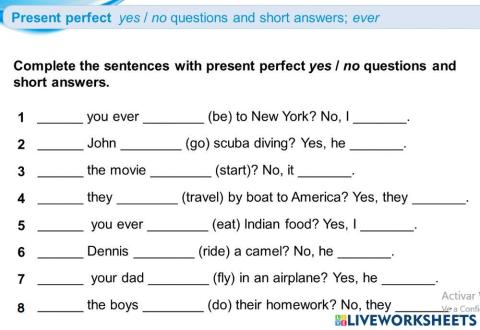 Present perfect