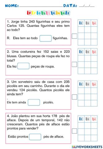 Situações problemas