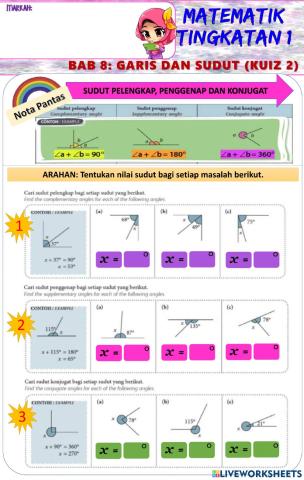 Bab 8 : Garis dan Sudut