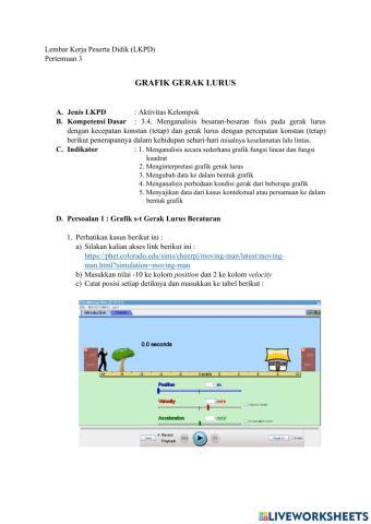 Grafik Gerak Lurus