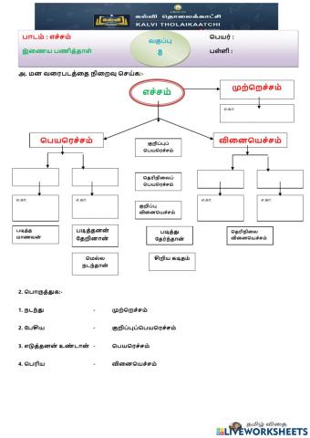 எட்டாம் வகுப்பு - தமிழ்