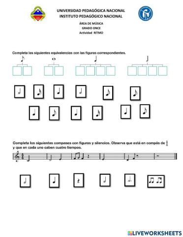 Actividad - Evaluación de lo aprendido OVA Ritmo