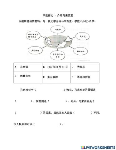 甲组 介绍马来西亚