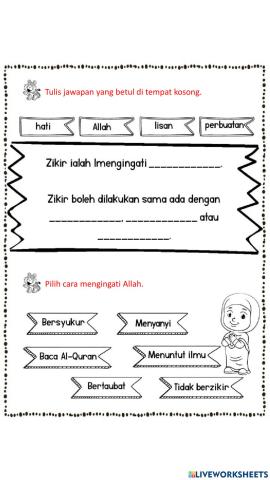 Adab berzikir