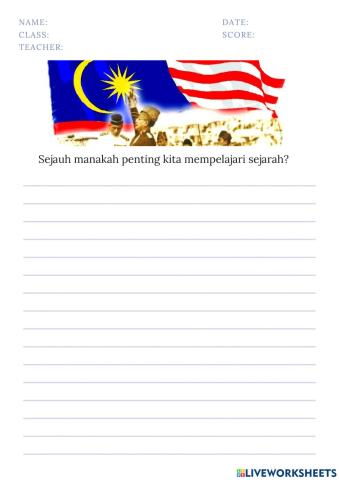 Sejarah tingkatan 1