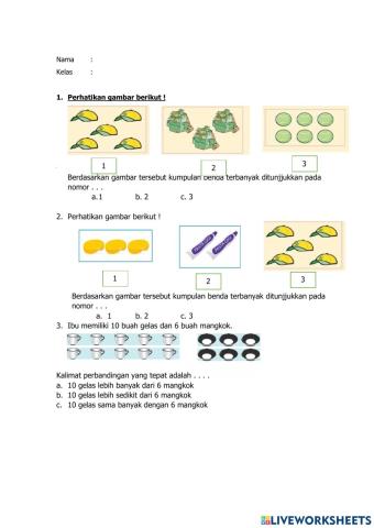 PH Matematika Membandingkan Bilangan