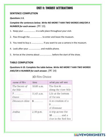 COMPLETE IELTS 4-5 Unit 8 Listening SB