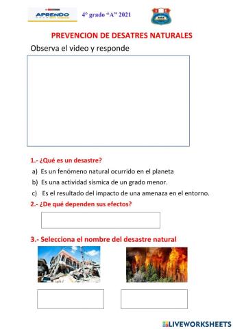 Prevencion de desastres naturales