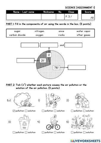 EIS Science P3 Worksheet1