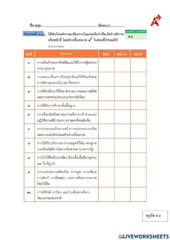 สถานภาพ บทบาท สิทธิ เสรีภาพ และหน้าที่