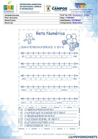 Reta numérica