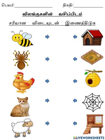 விலங்குகளின் வசிப்பிடம் 1