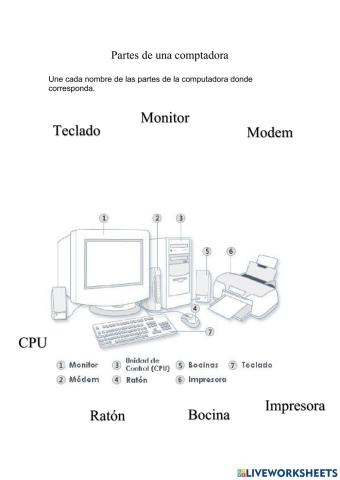 Partes de la computadora