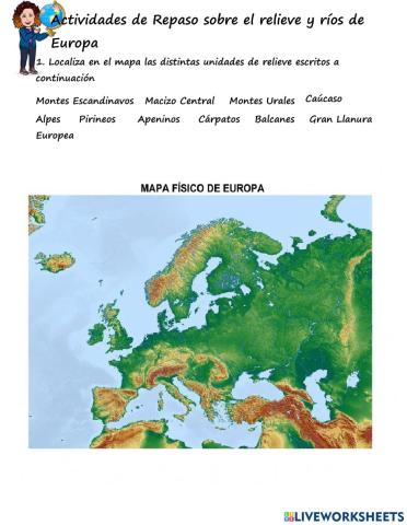 Repaso de Europa fisica