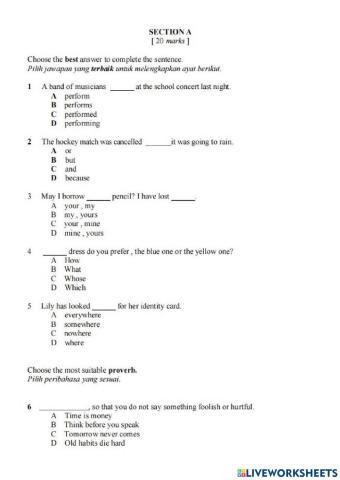 Year 6 upsr worksheet (2)