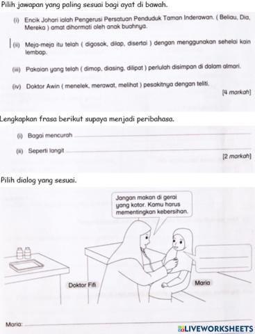 Bahasa Melayu 4 Latihan 2 20.08.21