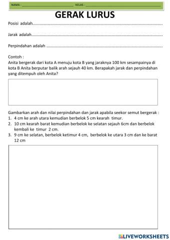 Tugas 4. Rangkuman Gerak Lurus