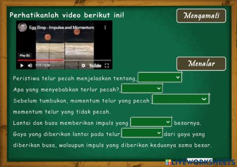 Momentum dan impuls - kegiatan 2 materi 2