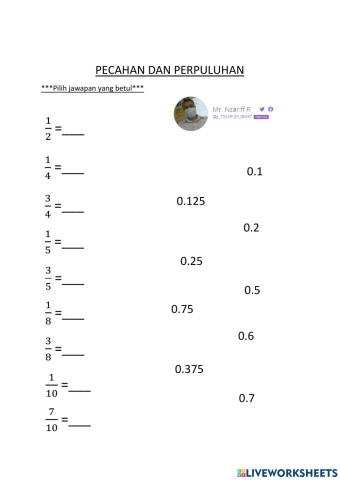 Pecahan dan perpuluhan v2