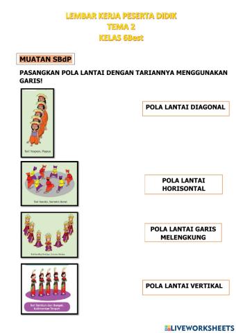 Pola lantai tarian daerah