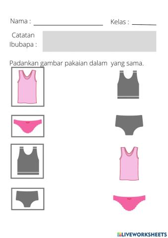 Pakaian Dalam Lelaki dan Perempuan