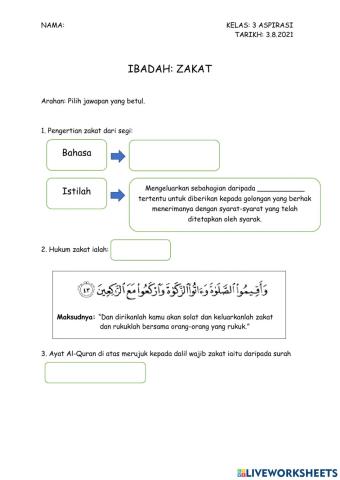 Pengertian dan hukum zakat