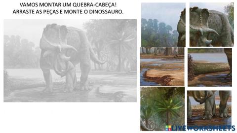 Quebra-cabeça dinossauro