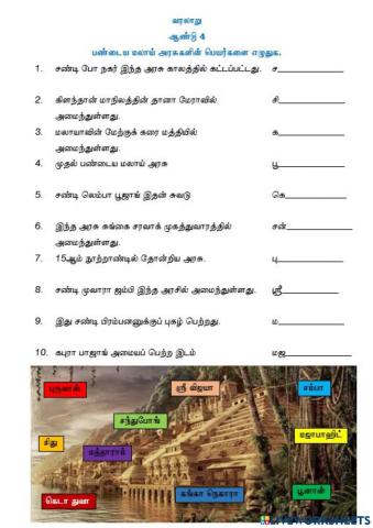 பண்டைய மலாய் அரசு             (ஆசிரியை திருமகள் குப்புசாமி, கிந்தாவேலி தமிழ்ப்பள்ளி) cikgu thiru