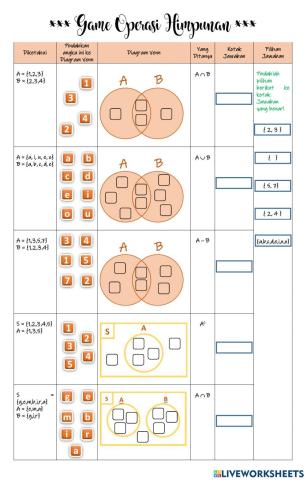 Game Operasi Himpunan