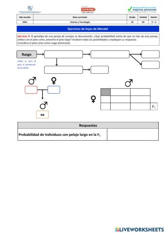 Ejercicio 4 - Leyes de Mendel