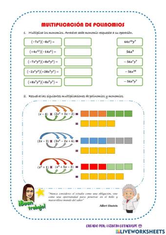 Multiplicación de polinomios