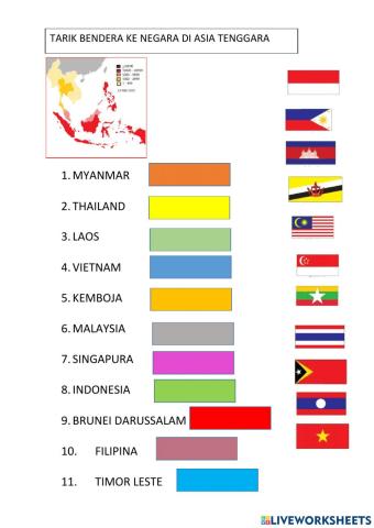 Bendera   asia  tenggara